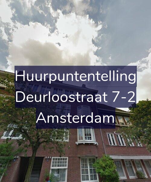 Foto gevel Huurpuntentelling voor Deurloostraat 7-2, Amsterdam