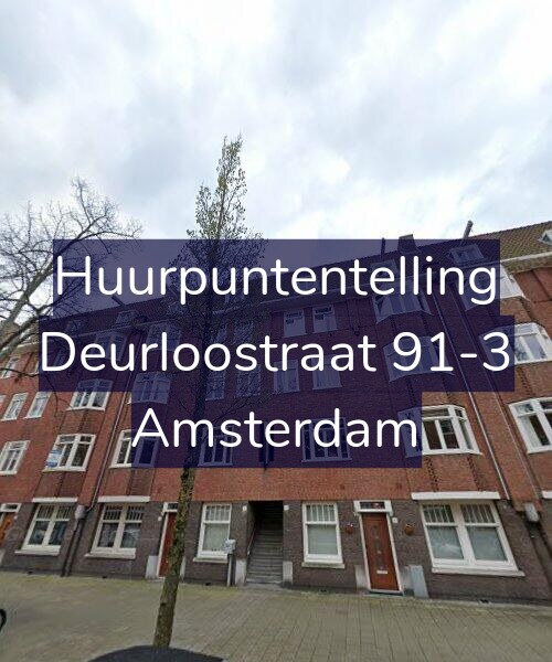 Foto gevel Huurpuntentelling voor Deurloostraat 91-3, Amsterdam
