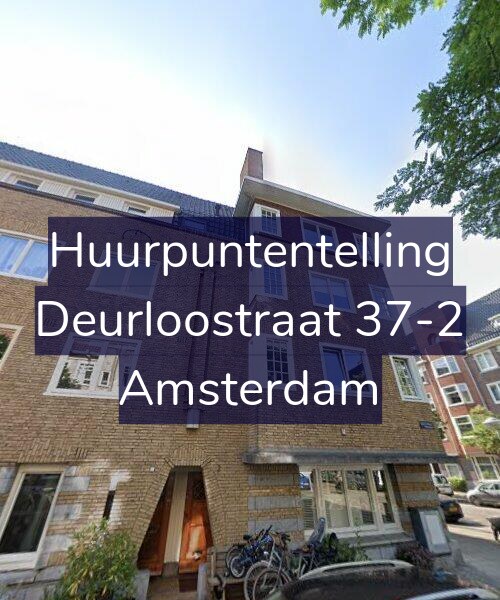 Foto gevel Huurpuntentelling voor Deurloostraat 37-2, Amsterdam