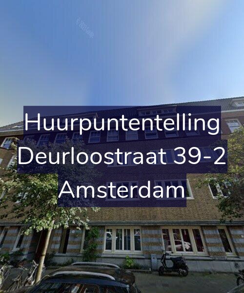 Foto gevel Huurpuntentelling voor Deurloostraat 39-2, Amsterdam