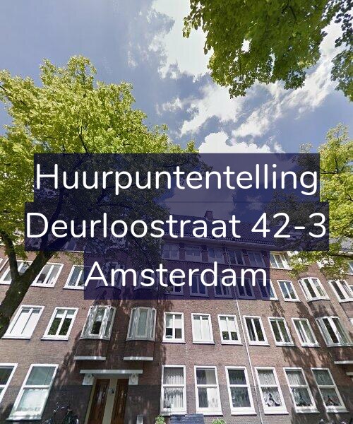 Foto gevel Huurpuntentelling voor Deurloostraat 42-3, Amsterdam