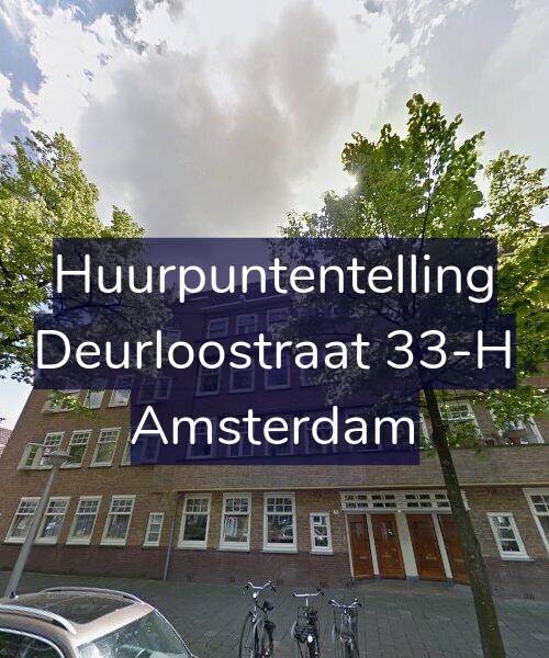 Foto gevel Huurpuntentelling voor Deurloostraat 33-H, Amsterdam