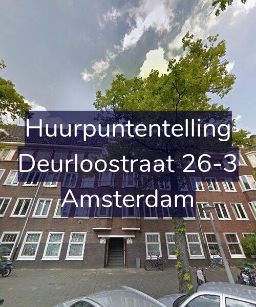 Foto gevel Huurpuntentelling voor Deurloostraat 26-3, Amsterdam
