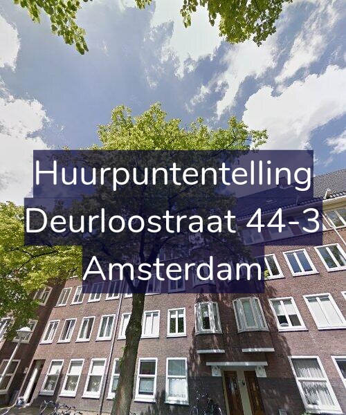 Foto gevel Huurpuntentelling voor Deurloostraat 44-3, Amsterdam