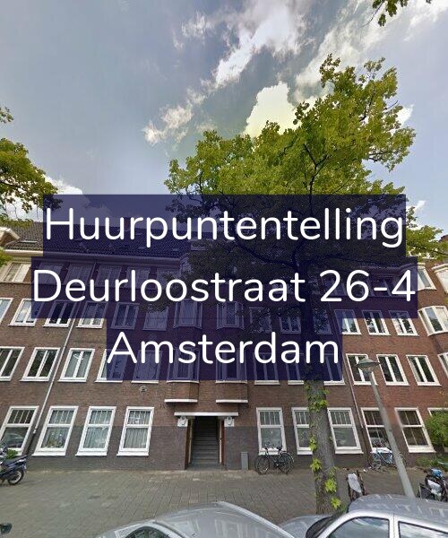 Foto gevel Huurpuntentelling voor Deurloostraat 26-4, Amsterdam
