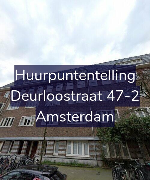 Foto gevel Huurpuntentelling voor Deurloostraat 47-2, Amsterdam