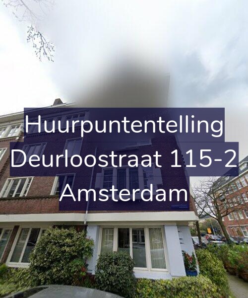 Foto gevel Huurpuntentelling voor Deurloostraat 115-2, Amsterdam