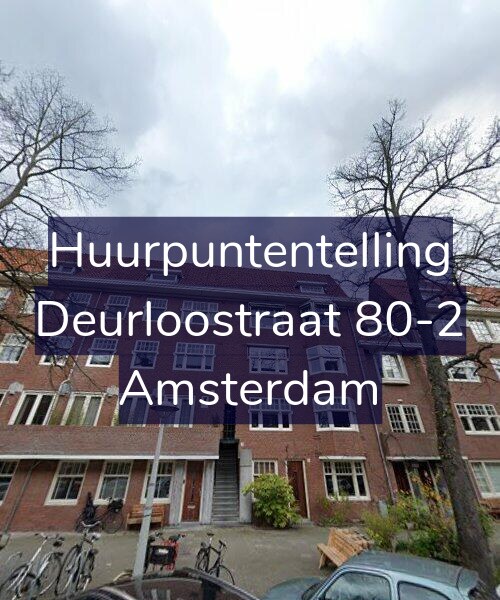 Foto gevel Huurpuntentelling voor Deurloostraat 80-2, Amsterdam