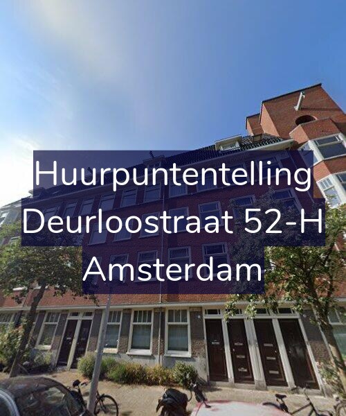 Foto gevel Huurpuntentelling voor Deurloostraat 52-H, Amsterdam