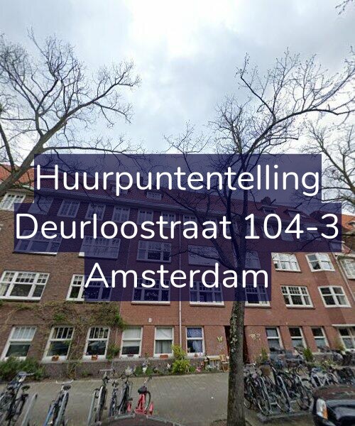 Foto gevel Huurpuntentelling voor Deurloostraat 104-3, Amsterdam