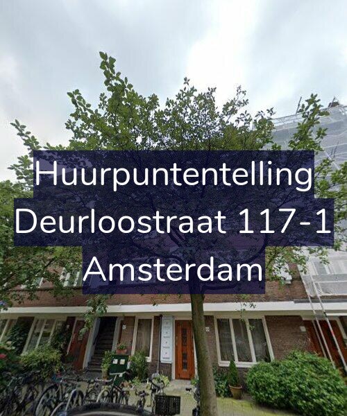 Foto gevel Huurpuntentelling voor Deurloostraat 117-1, Amsterdam