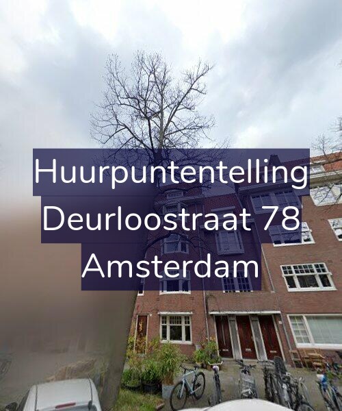 Foto gevel Huurpuntentelling voor Deurloostraat 78, Amsterdam
