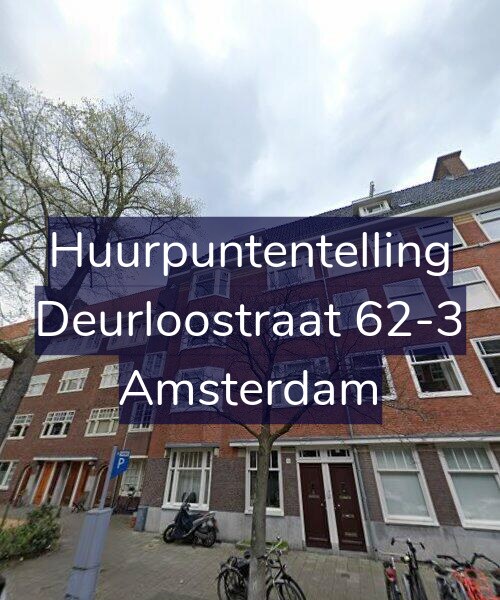 Foto gevel Huurpuntentelling voor Deurloostraat 62-3, Amsterdam