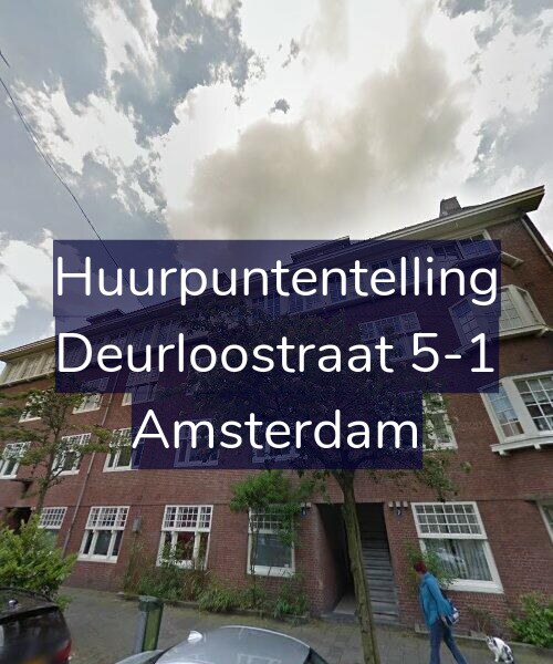 Foto gevel Huurpuntentelling voor Deurloostraat 5-1, Amsterdam