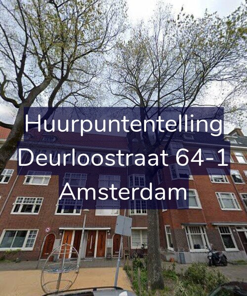 Foto gevel Huurpuntentelling voor Deurloostraat 64-1, Amsterdam