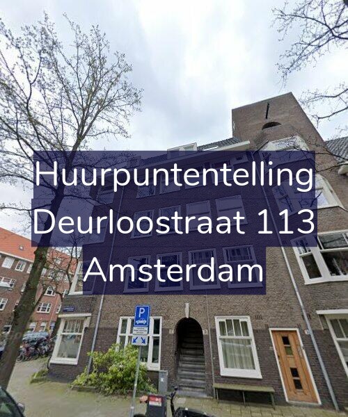 Foto gevel Huurpuntentelling voor Deurloostraat 113, Amsterdam