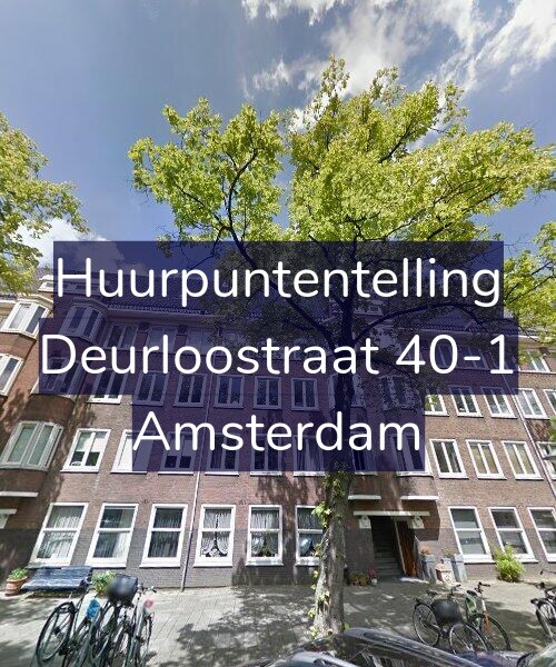 Foto gevel Huurpuntentelling voor Deurloostraat 40-1, Amsterdam