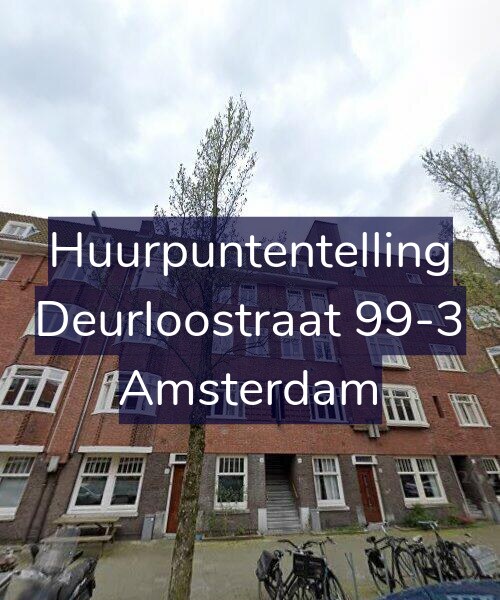 Foto gevel Huurpuntentelling voor Deurloostraat 99-3, Amsterdam