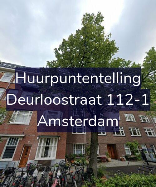 Foto gevel Huurpuntentelling voor Deurloostraat 112-1, Amsterdam