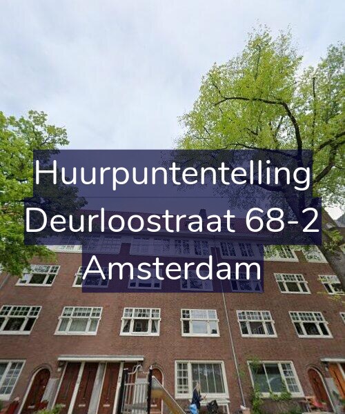 Foto gevel Huurpuntentelling voor Deurloostraat 68-2, Amsterdam
