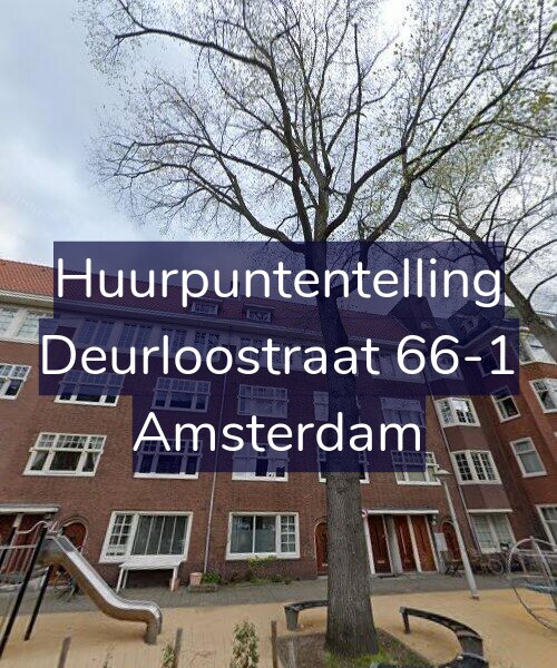 Foto gevel Huurpuntentelling voor Deurloostraat 66-1, Amsterdam