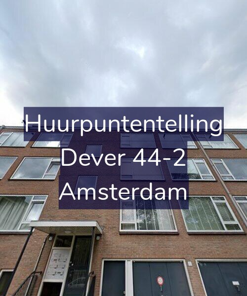Foto gevel Huurpuntentelling voor Dever 44-2, Amsterdam