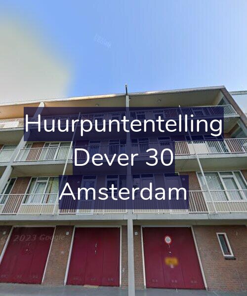 Foto gevel Huurpuntentelling voor Dever 30, Amsterdam