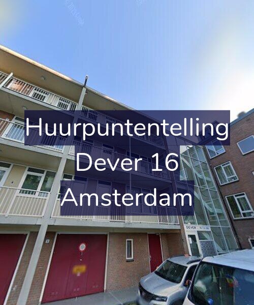 Foto gevel Huurpuntentelling voor Dever 16, Amsterdam
