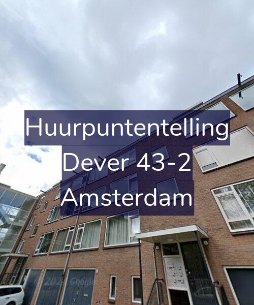 Foto gevel Huurpuntentelling voor Dever 43-2, Amsterdam