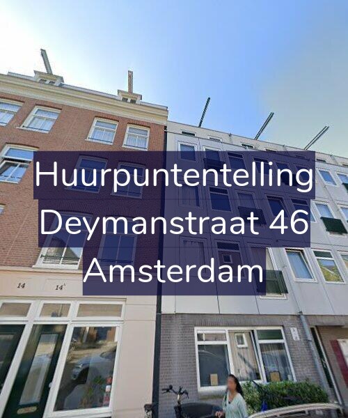 Foto gevel Huurpuntentelling voor Deymanstraat 46, Amsterdam