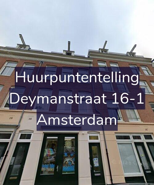 Foto gevel Huurpuntentelling voor Deymanstraat 16-1, Amsterdam
