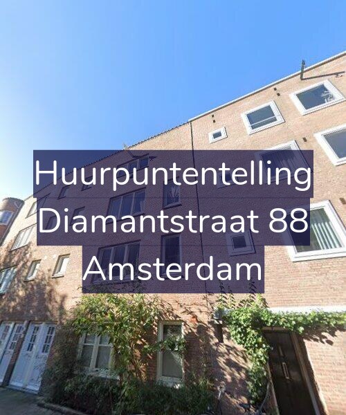 Foto gevel Huurpuntentelling voor Diamantstraat 88, Amsterdam