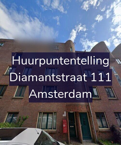 Foto gevel Huurpuntentelling voor Diamantstraat 111, Amsterdam
