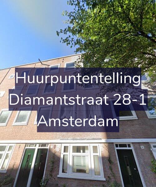Foto gevel Huurpuntentelling voor Diamantstraat 28-1, Amsterdam