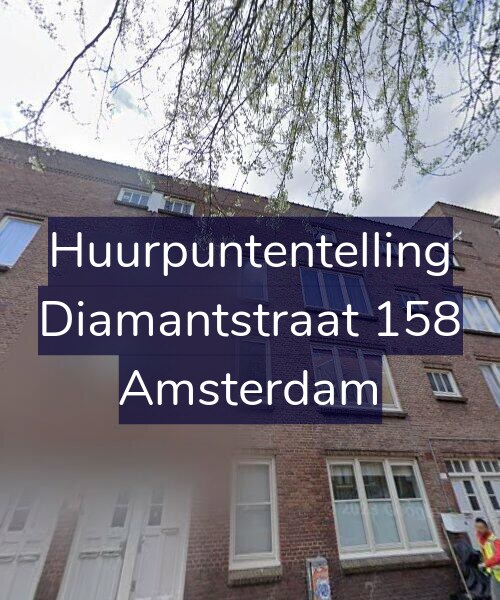 Foto gevel Huurpuntentelling voor Diamantstraat 158, Amsterdam