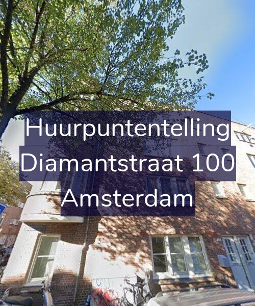 Foto gevel Huurpuntentelling voor Diamantstraat 100, Amsterdam