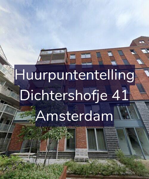 Foto gevel Huurpuntentelling voor Dichtershofje 41, Amsterdam