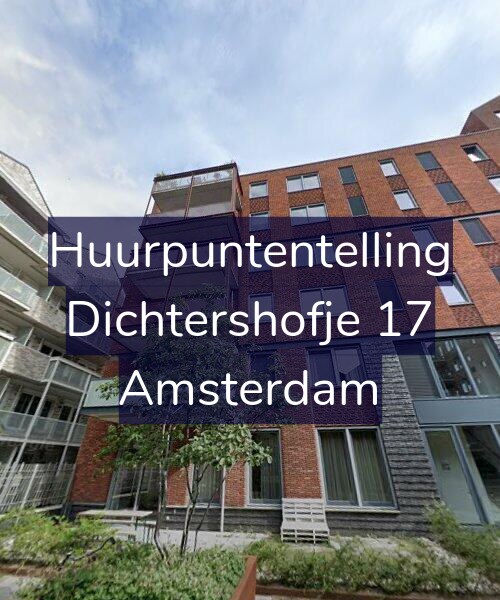 Foto gevel Huurpuntentelling voor Dichtershofje 17, Amsterdam