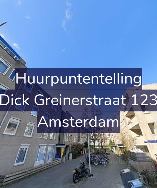 Foto gevel Huurpuntentelling voor Dick Greinerstraat 123, Amsterdam