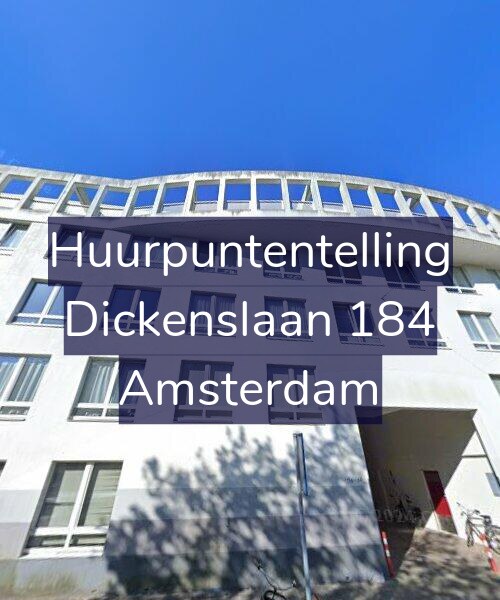 Foto gevel Huurpuntentelling voor Dickenslaan 184, Amsterdam