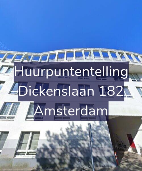 Foto gevel Huurpuntentelling voor Dickenslaan 182, Amsterdam