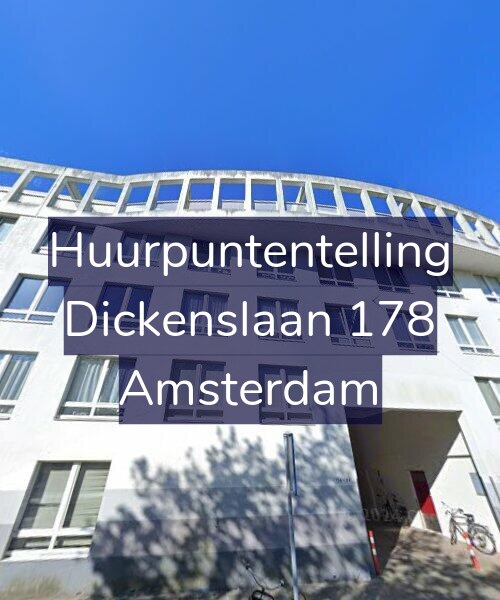 Foto gevel Huurpuntentelling voor Dickenslaan 178, Amsterdam