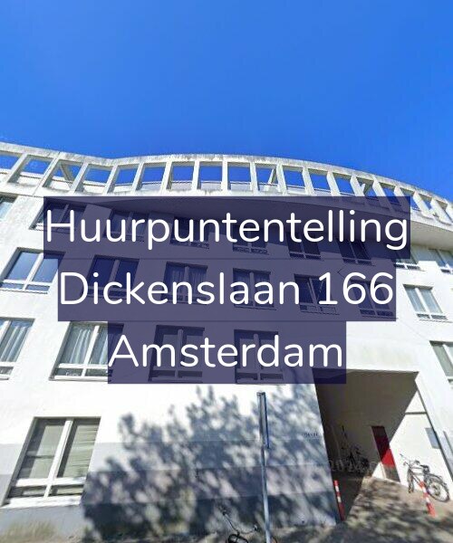 Foto gevel Huurpuntentelling voor Dickenslaan 166, Amsterdam