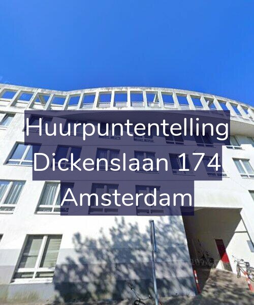 Foto gevel Huurpuntentelling voor Dickenslaan 174, Amsterdam