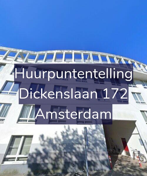 Foto gevel Huurpuntentelling voor Dickenslaan 172, Amsterdam