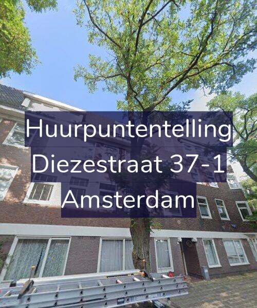 Foto gevel Huurpuntentelling voor Diezestraat 37-1, Amsterdam