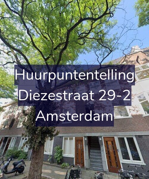 Foto gevel Huurpuntentelling voor Diezestraat 29-2, Amsterdam