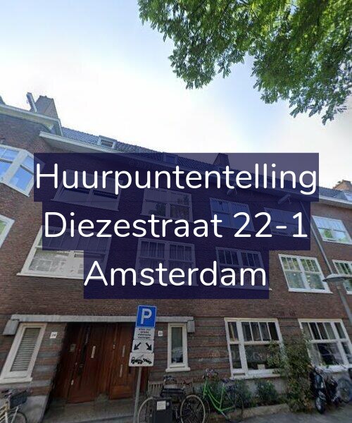 Foto gevel Huurpuntentelling voor Diezestraat 22-1, Amsterdam