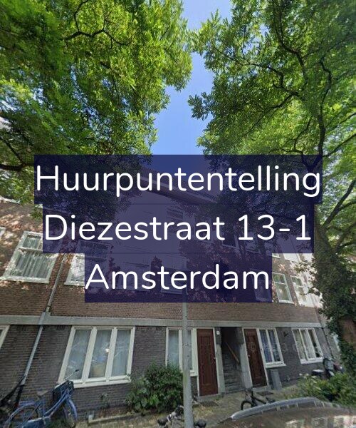 Foto gevel Huurpuntentelling voor Diezestraat 13-1, Amsterdam
