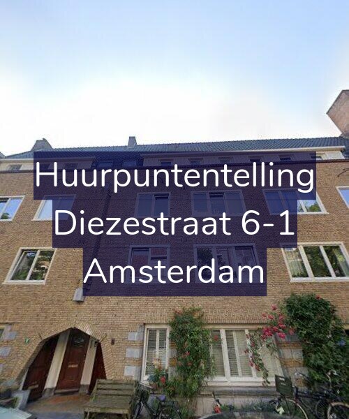 Foto gevel Huurpuntentelling voor Diezestraat 6-1, Amsterdam